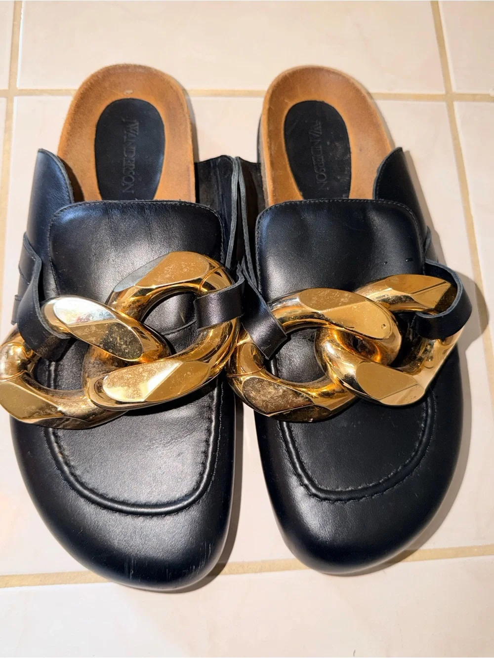J.W. Anderson Curb Chain Mules Men’s